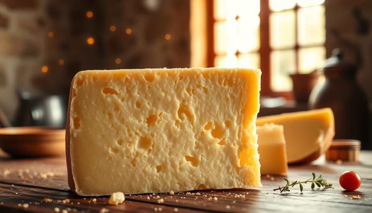 A high-resolution image of the nutritional profile of Parmigiano Reggiano cheese, showcased against a warm, rustic Italian backdrop. Flecks of golden light dance across the cheese's surface, highlighting its distinctive texture and crystalline formations. The composition features the cheese in a clean, minimalist presentation, allowing its rich, nutty aroma and deep, savory flavor to take center stage. The image conveys a sense of artisanal craftsmanship and the proud heritage of this iconic Italian delicacy. Soft, diffused lighting from a large window casts a gentle glow, creating a serene and inviting atmosphere. A high-resolution image of the nutritional profile of Parmigiano Reggiano cheese, showcased against a warm, rustic Italian backdrop. Flecks of golden light dance across the cheese's surface, highlighting its distinctive texture and crystalline formations. The composition features the cheese in a clean, minimalist presentation, allowing its rich, nutty aroma and deep, savory flavor to take center stage. The image conveys a sense of artisanal craftsmanship and the proud heritage of this iconic Italian delicacy. Soft, diffused lighting from a large window casts a gentle glow, creating a serene and inviting atmosphere.