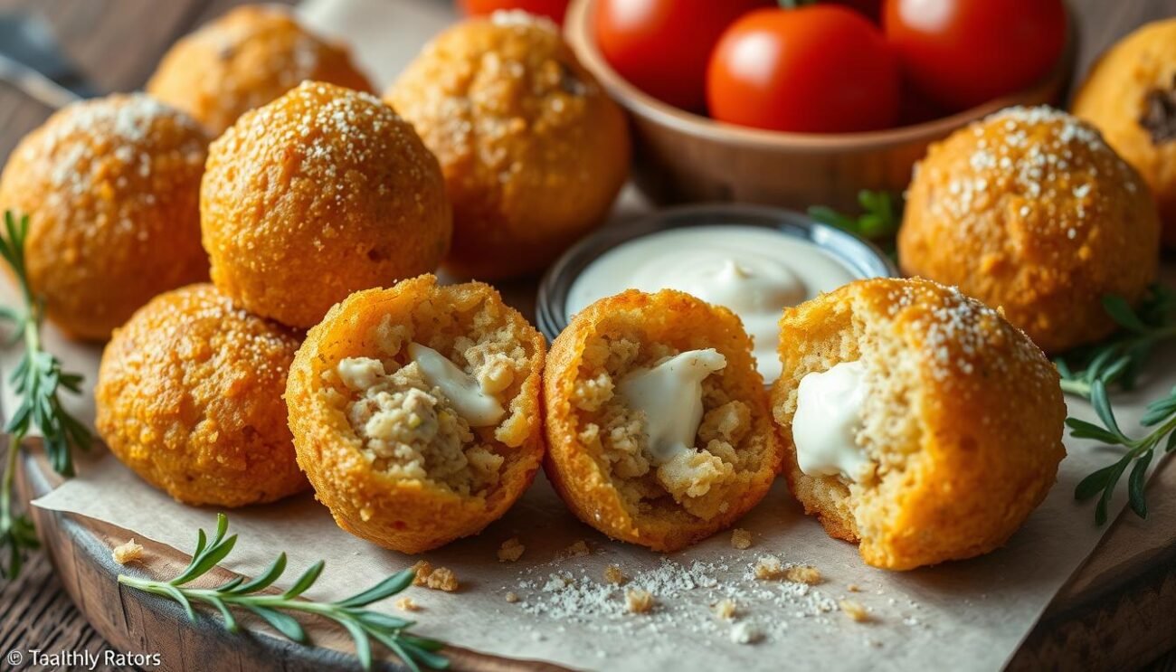 Genera un'immagine degli arancini di riso siciliani Genera un'immagine degli arancini di riso siciliani
