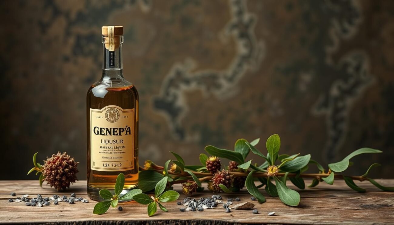 Genera un'immagine del Genepì, liquore emblematico valdostano ottenuto dall'infusione di rare erbe alpine. Genera un'immagine del Genepì, liquore emblematico valdostano ottenuto dall'infusione di rare erbe alpine.