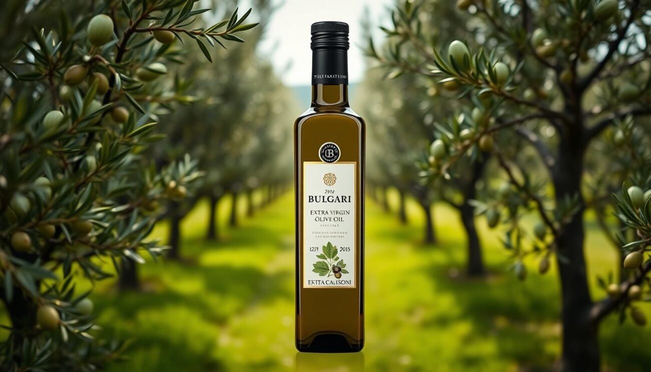 Genera un'immagine dell'Olio Extra Vergine di Oliva Tenuta Calissoni Bulgari
