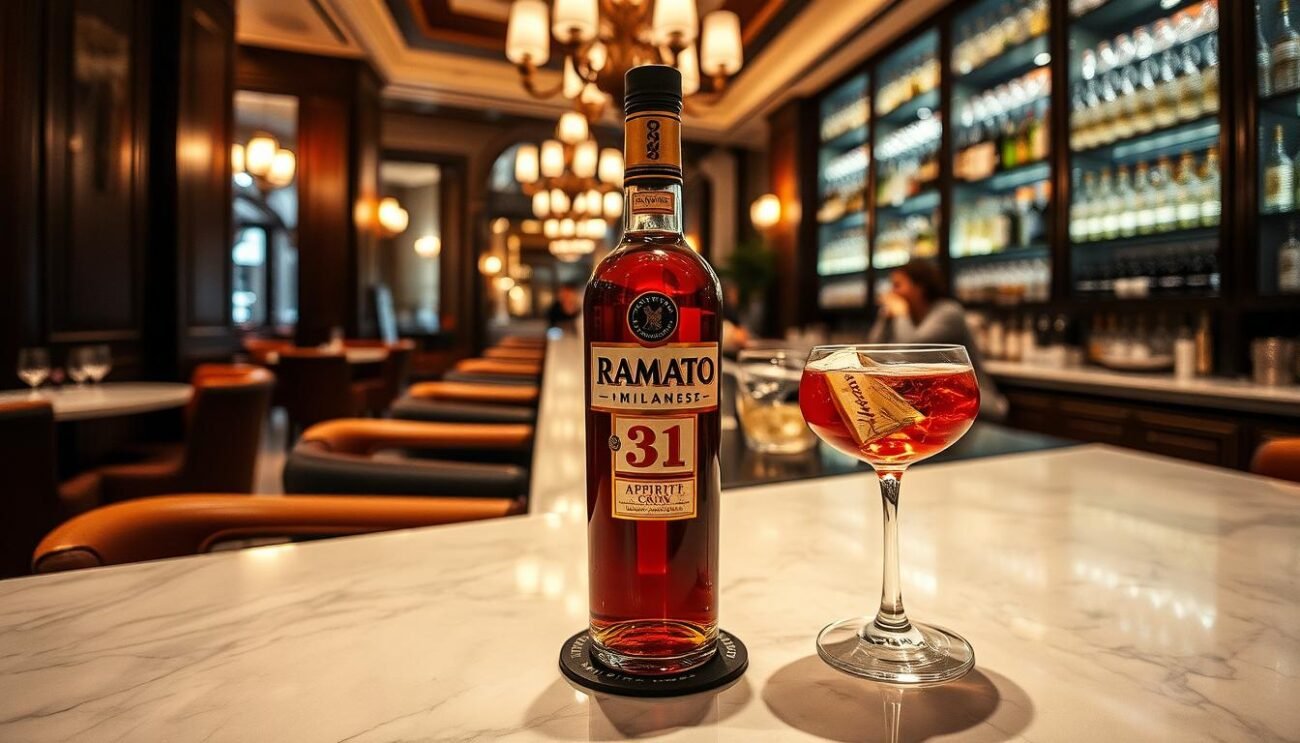 Immagina di sorseggiare un Aperitivo Ramato Milanese in un elegante bar di Milano