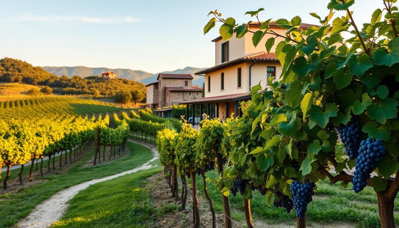 Immagina di visitare una cantina vinicola italiana