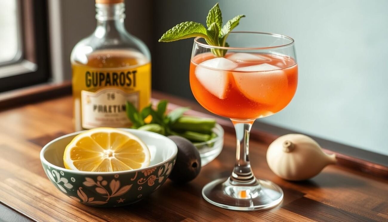 Immagine degli ingredienti per lo Spritz Venexian Antico Immagine degli ingredienti per lo Spritz Venexian Antico