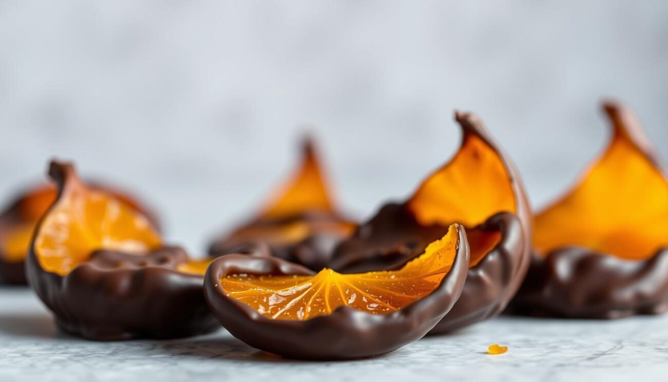 Immagine delle Scorze d'Arancia Candita al Cioccolato Fondente