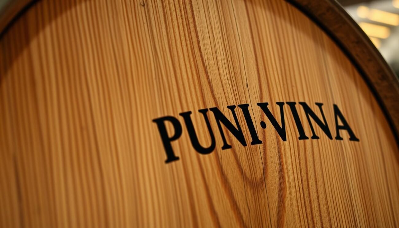 Immagine di una botte di rovere utilizzata per l'invecchiamento del PUNI VINA