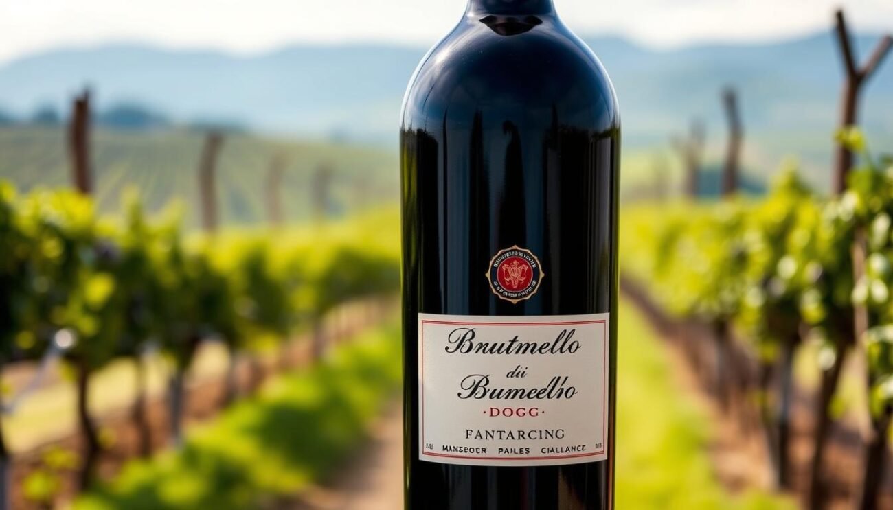 Immagine di una bottiglia di Brunello di Montalcino DOCG