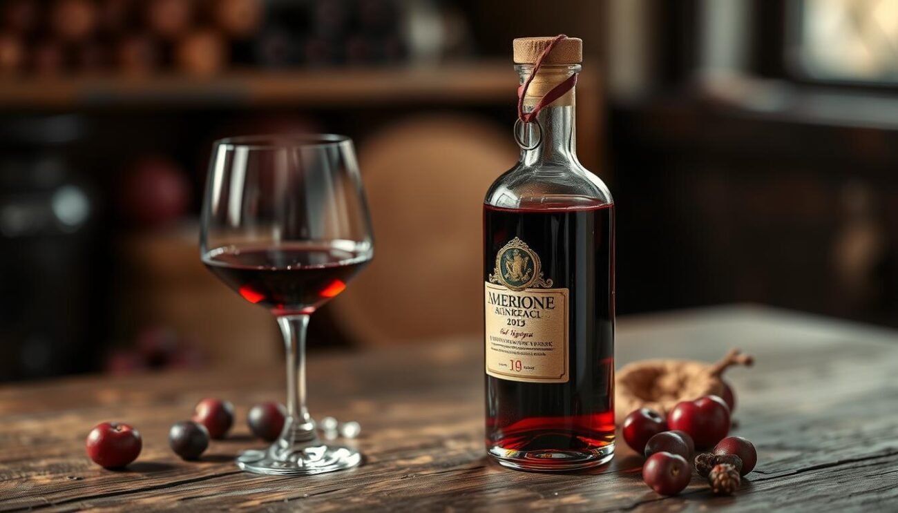 Visualizza una grappa barrique di alta qualità, con note di Amarone e un finale lungo e persistente.