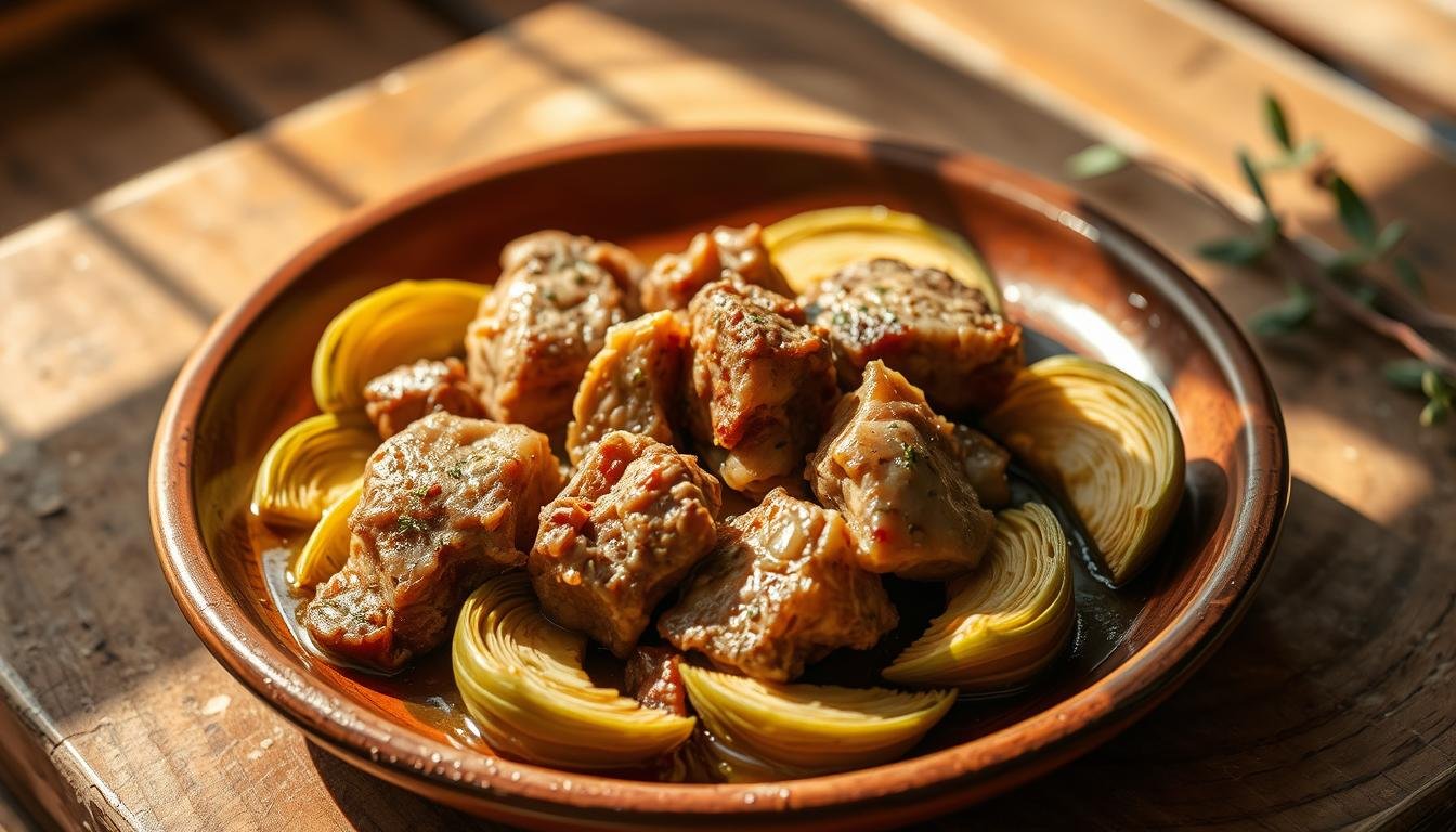 Coratella con Carciofi