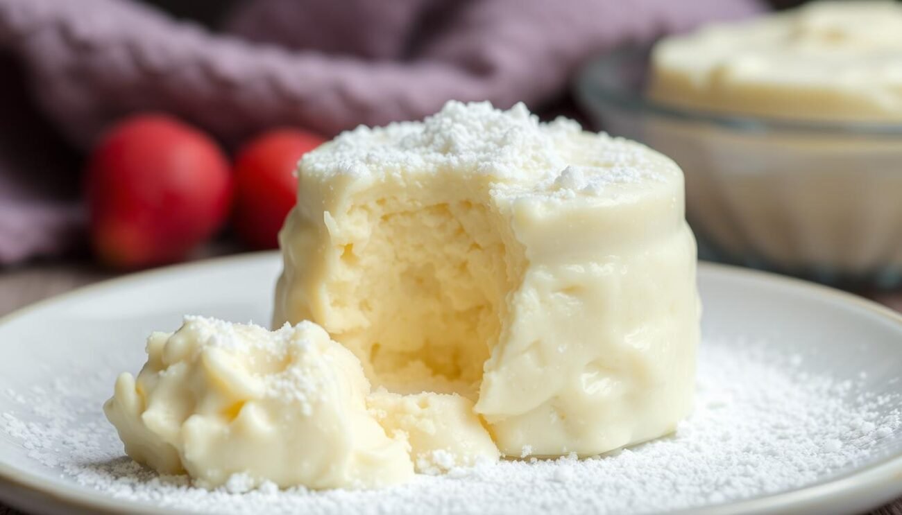 Genera un'immagine del Biancomangiare, un dolce bianco medievale