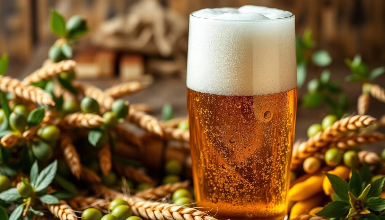 Immagina una birra Ale artigianale italiana