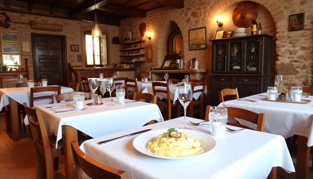 Immagine di un ristorante tipico molisano che serve Polenta d'Iragna