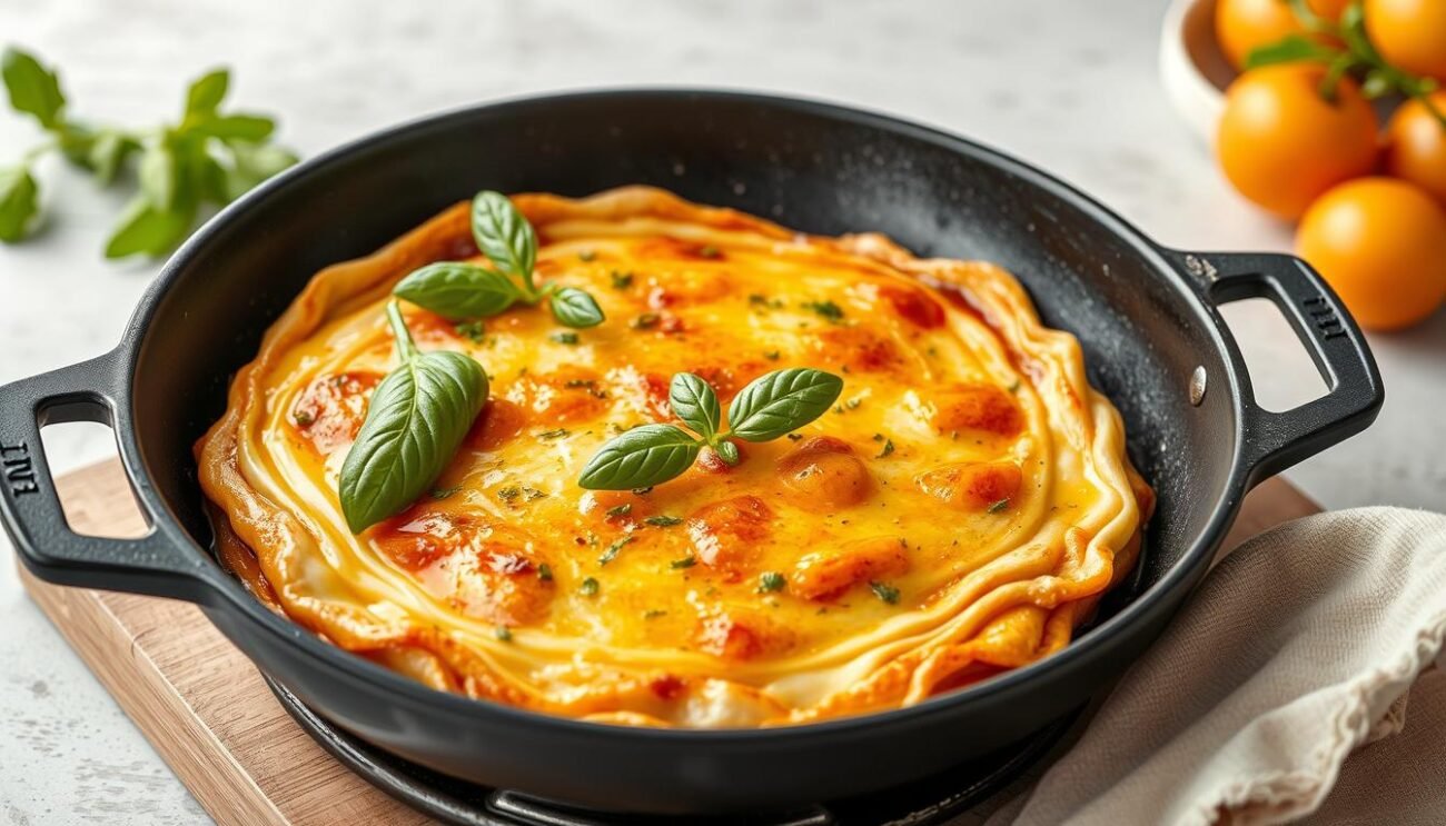 Immagine di una padella antiaderente per la cottura della torta al testo Immagine di una padella antiaderente per la cottura della torta al testo