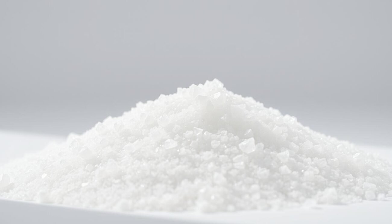 A pristine, granular pile of refined white sugar, capturing the essence of indulgence and culinary versatility. Glistening crystalline grains, meticulously crafted through industrial processing, fill the frame with a sense of purity and refinement. The smooth, uniform texture invites touch, hinting at the sweet seduction that lies within. Bathed in soft, natural lighting, the sugar's alluring appearance stands in contrast to its potential health drawbacks, inviting contemplation on the balance between pleasure and moderation. A minimalist backdrop enhances the subject's prominence, allowing the viewer to focus on the complex relationship between this ubiquitous ingredient and its impact on Italian culinary traditions. A pristine, granular pile of refined white sugar, capturing the essence of indulgence and culinary versatility. Glistening crystalline grains, meticulously crafted through industrial processing, fill the frame with a sense of purity and refinement. The smooth, uniform texture invites touch, hinting at the sweet seduction that lies within. Bathed in soft, natural lighting, the sugar's alluring appearance stands in contrast to its potential health drawbacks, inviting contemplation on the balance between pleasure and moderation. A minimalist backdrop enhances the subject's prominence, allowing the viewer to focus on the complex relationship between this ubiquitous ingredient and its impact on Italian culinary traditions.