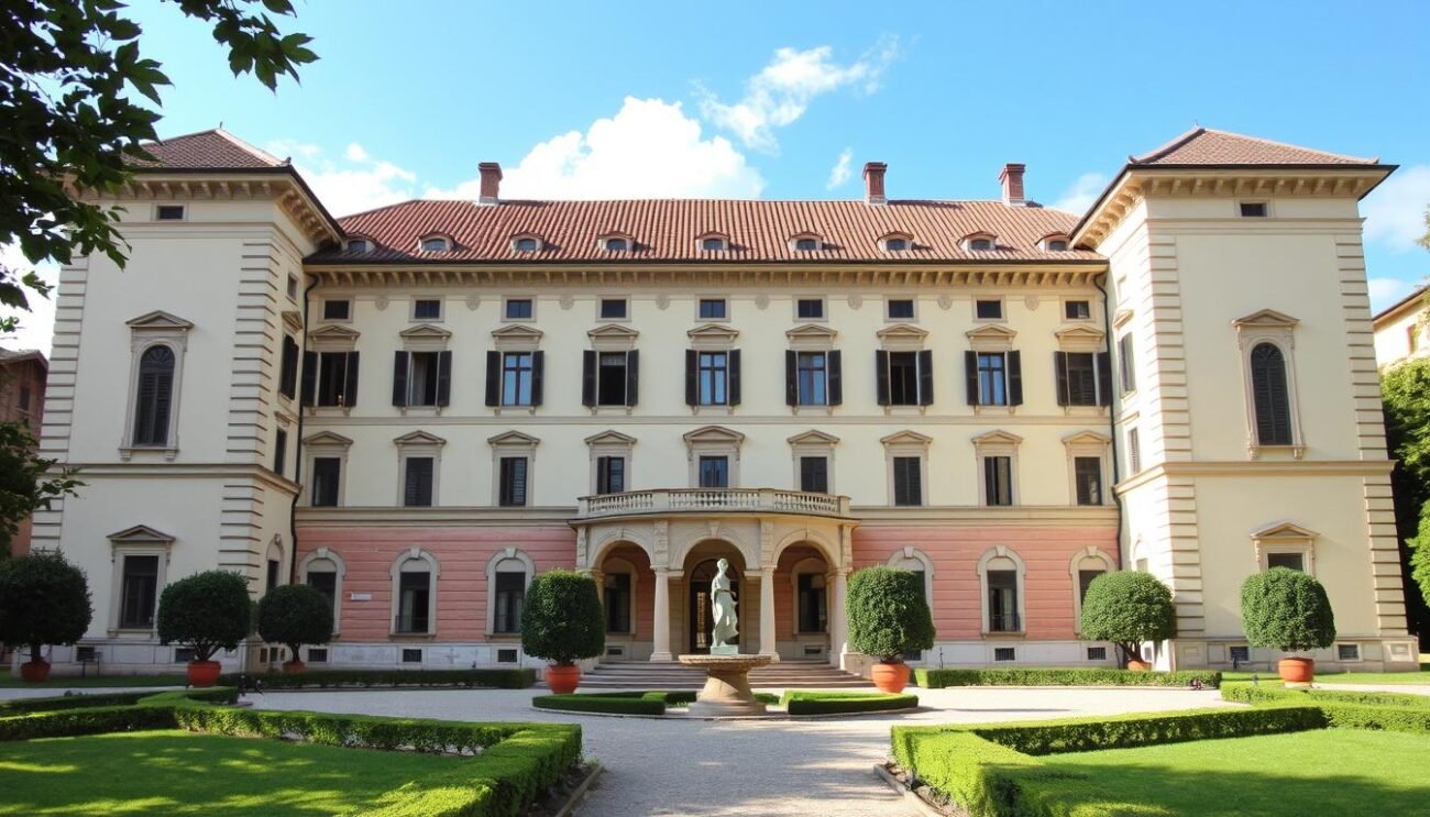 Genera un'immagine del Palazzo Chigi ad Ariccia