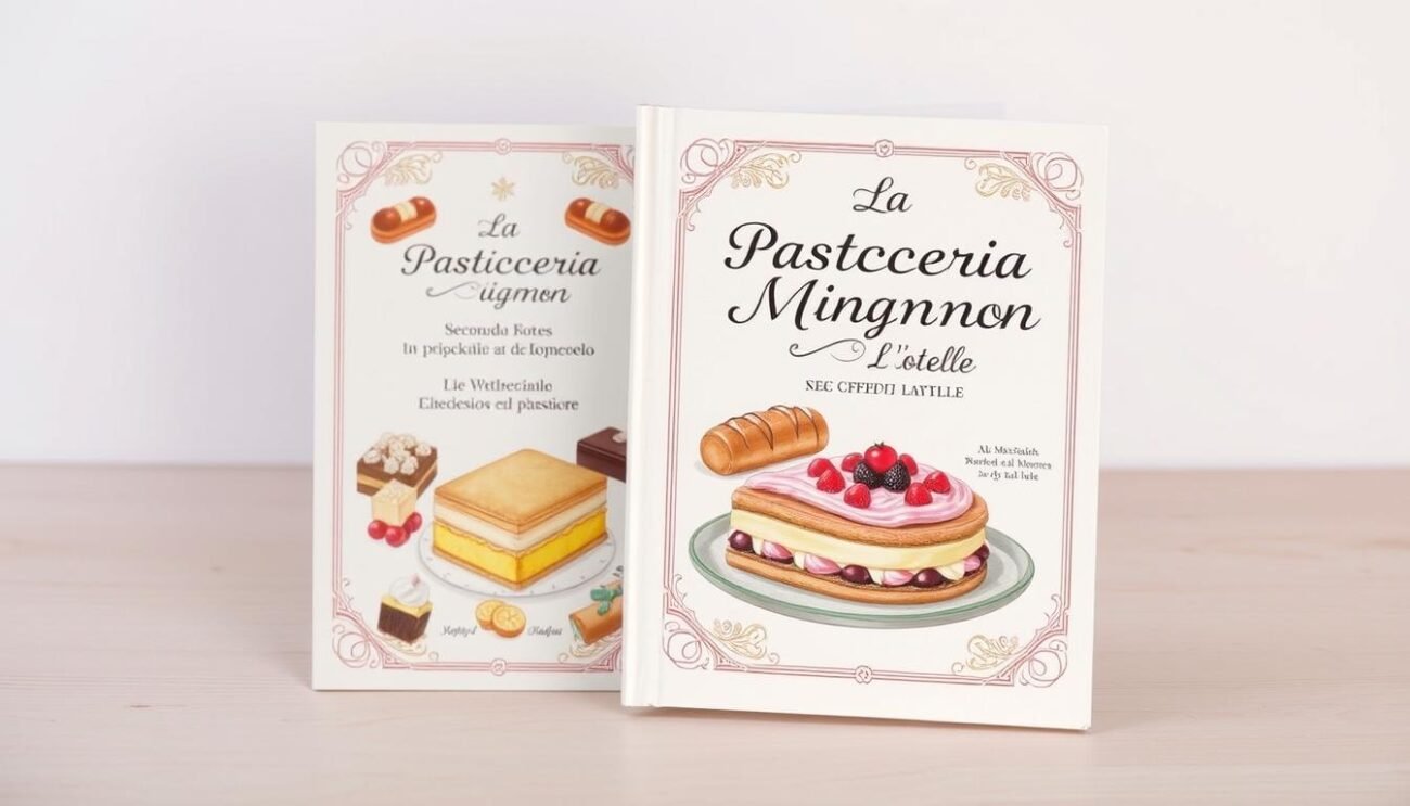 Genera un'immagine del libro "La Pasticceria Mignon Secondo l'Etoile"
