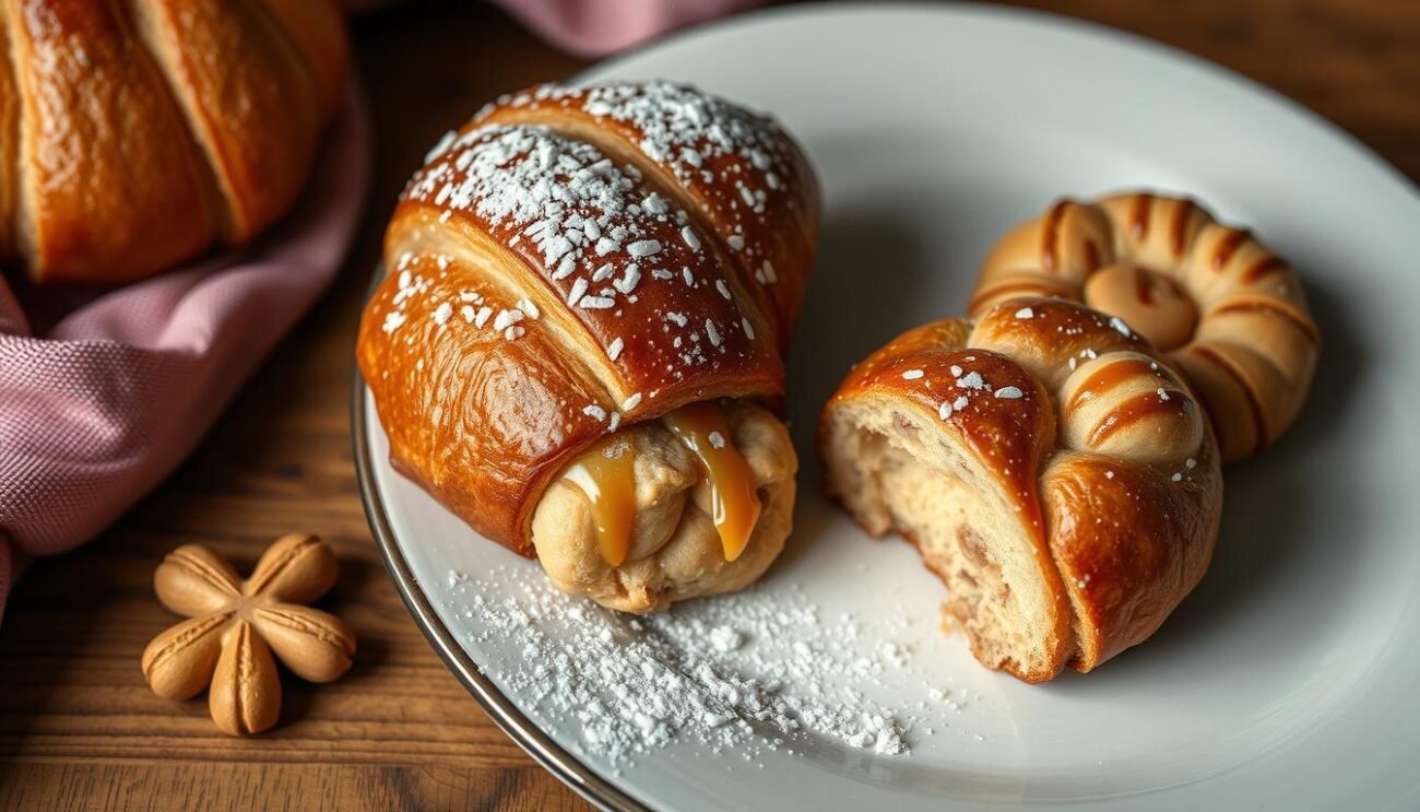 Genera un'immagine di "Croissant e Biscotti" di Luca Montersino