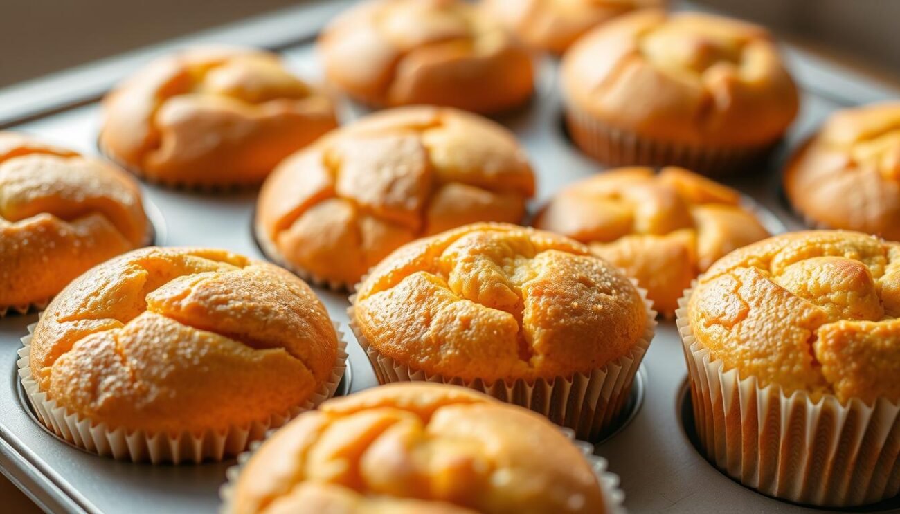 Genera un'immagine di muffin all'arancia
