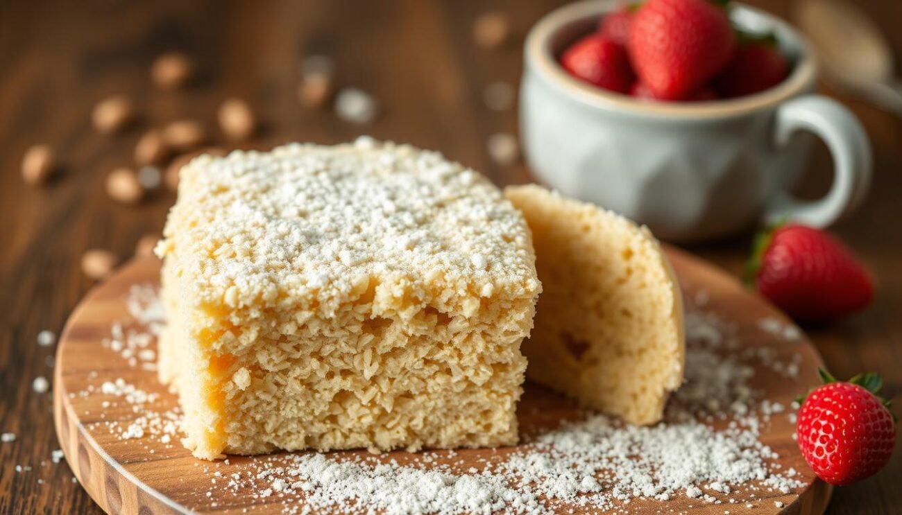 Genera un'immagine di un dolce integrale realizzato con farina di teff Genera un'immagine di un dolce integrale realizzato con farina di teff