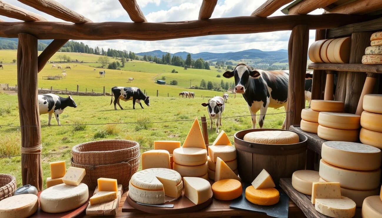 Immagina Malga Tuff con i suoi prodotti caseari freschi