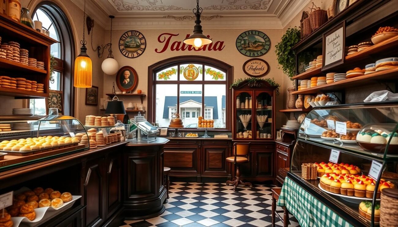 Immagina di entrare in una pasticceria storica italiana, circondato da dolci tradizionali e atmosfere d'epoca.