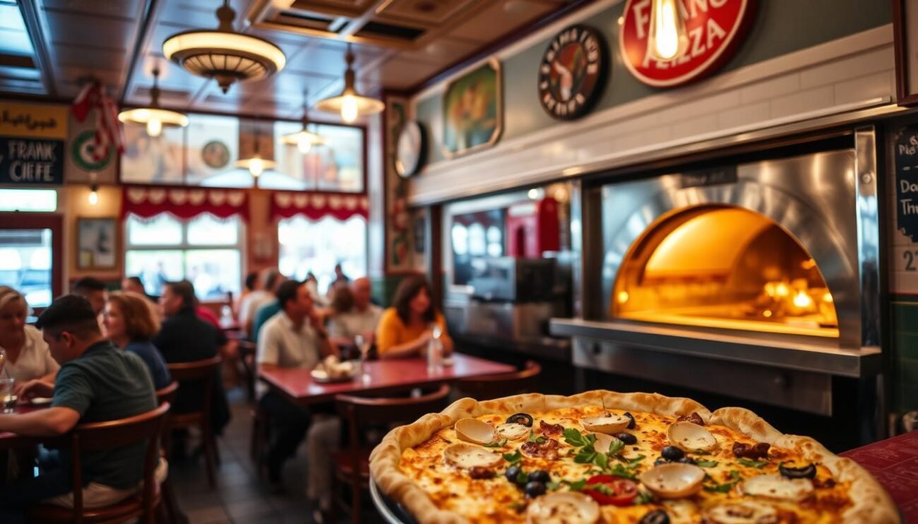 Immagina la Frank Pepe Pizzeria Napoletana con la sua famosa Clam Pie