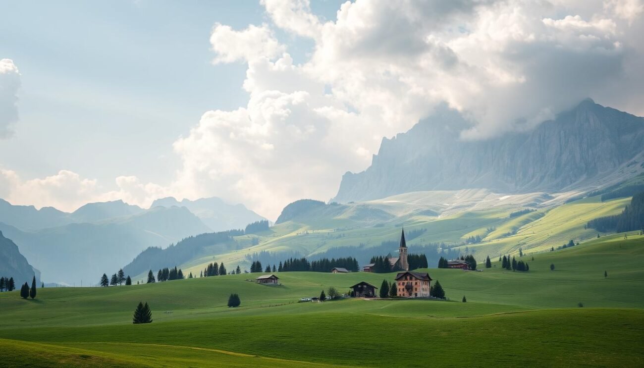 Immagina un paesaggio dolomitico con malghe e pascoli incontaminati