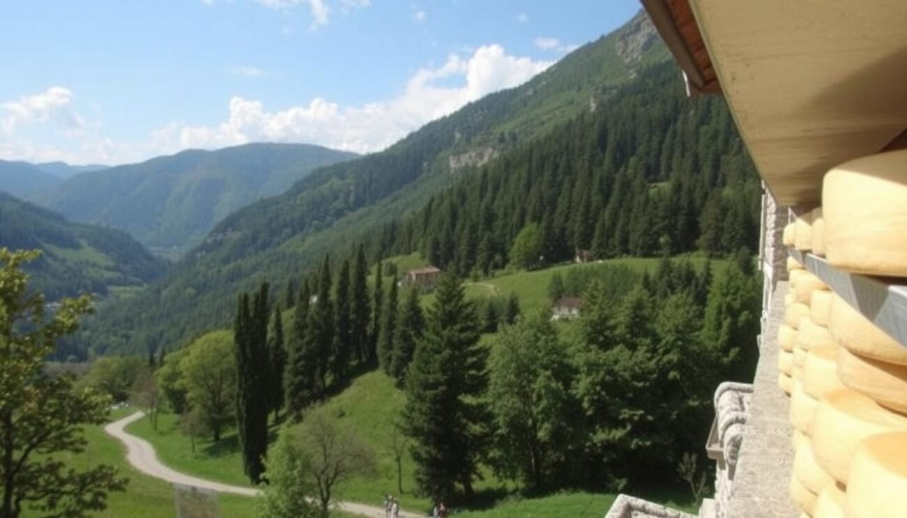 Immagina un percorso gastronomico attraverso la Val Taleggio, ricco di storia e tradizione casearia.