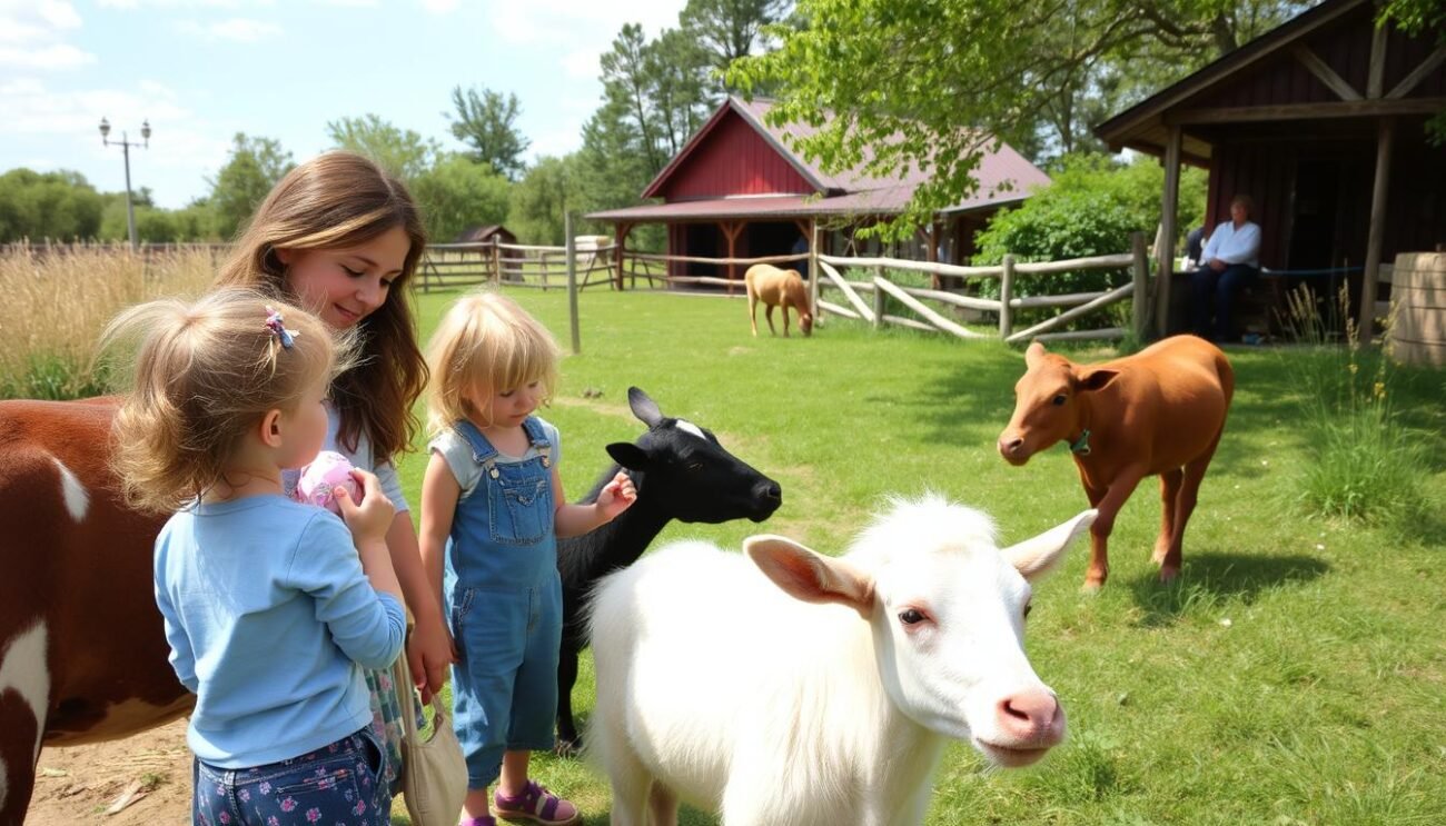 Immagina una vacanza in agriturismo per famiglie, immersi nella natura e circondati da animali e attività didattiche.