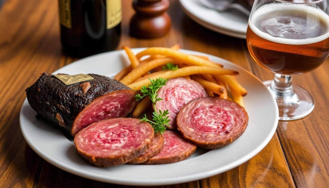 Immagine di Salame delle Valli Tortonesi servito con Scotch Ale