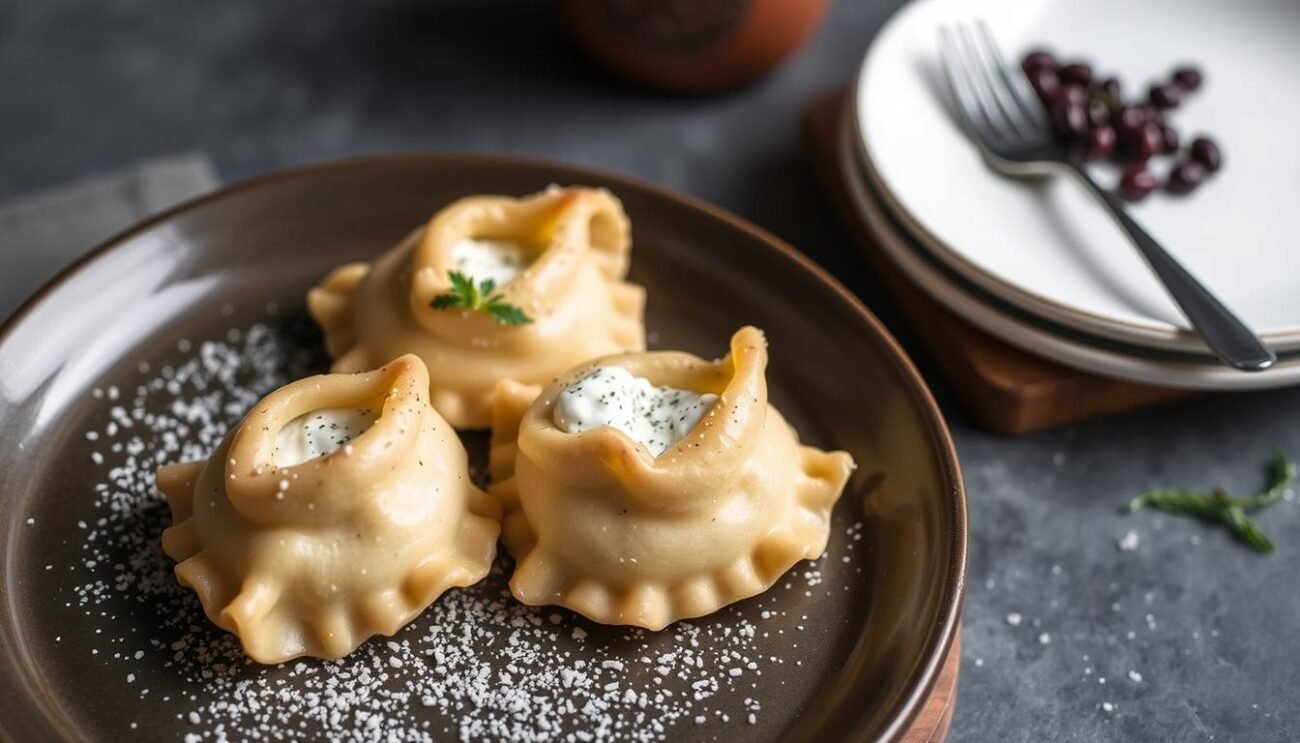 Immagine di sfogliatelle con farina di farro e ricotta di capra