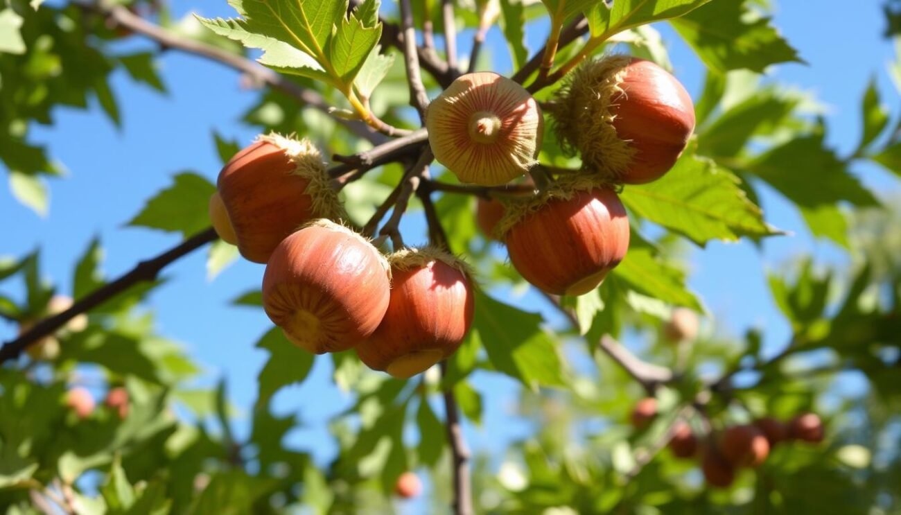 Immagine di un castagno con frutti