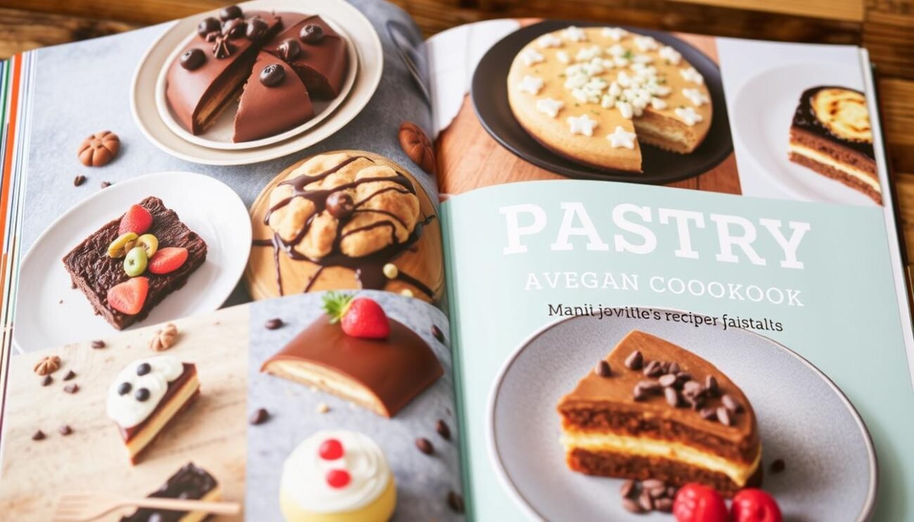 Immagine di un ricettario di pasticceria vegana