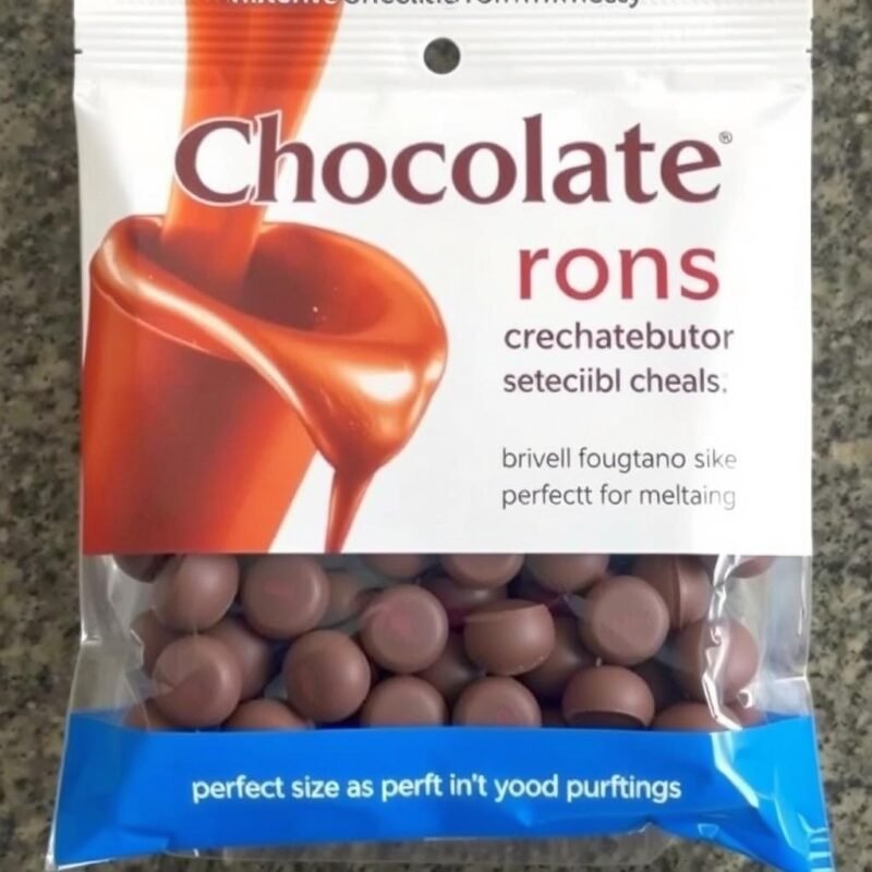 Confezione di cioccolato in bottoni specifico per fontane di cioccolato