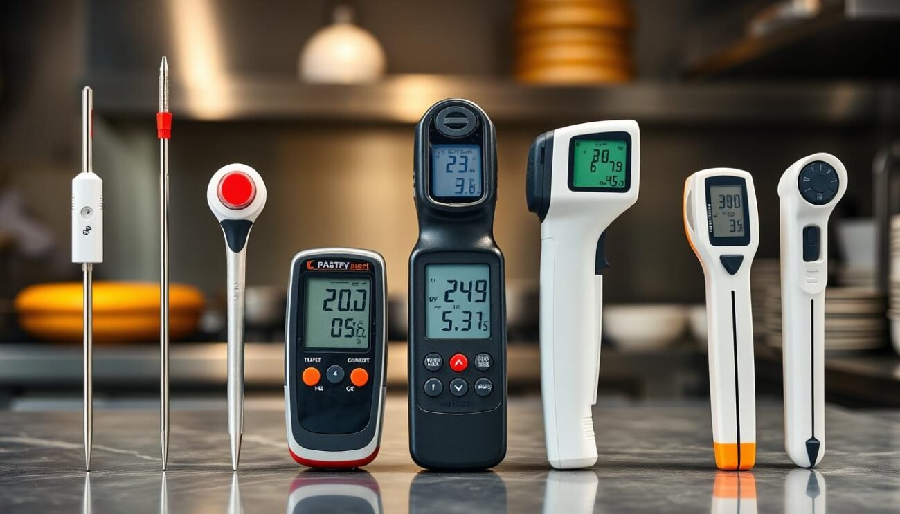 Diversi tipi di termometri digitali per pasticceria a confronto