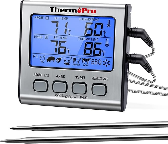 ThermoPro TP17 Termometro Cucina Digitale a Doppia Sonda