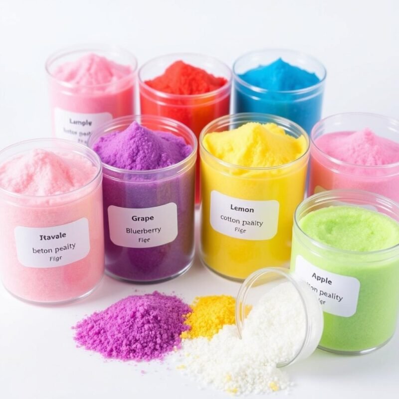 Zucchero aromatizzato colorato per Macchina Zucchero Filato 2025