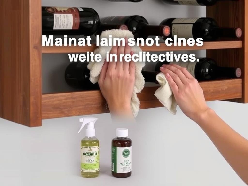 Manutenzione e pulizia di un portabottiglie da parete