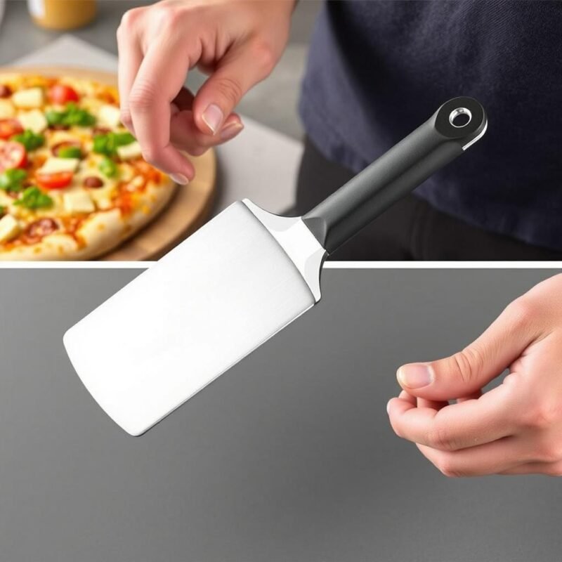 Pala per pizza pieghevole con manico smontabile